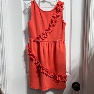 Janie and Jack Coral Ruffle Dress